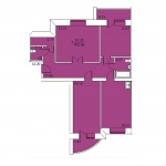 Планировка трехкомнатной квартиры в жилом комплексе на Энергостроителей, 6а